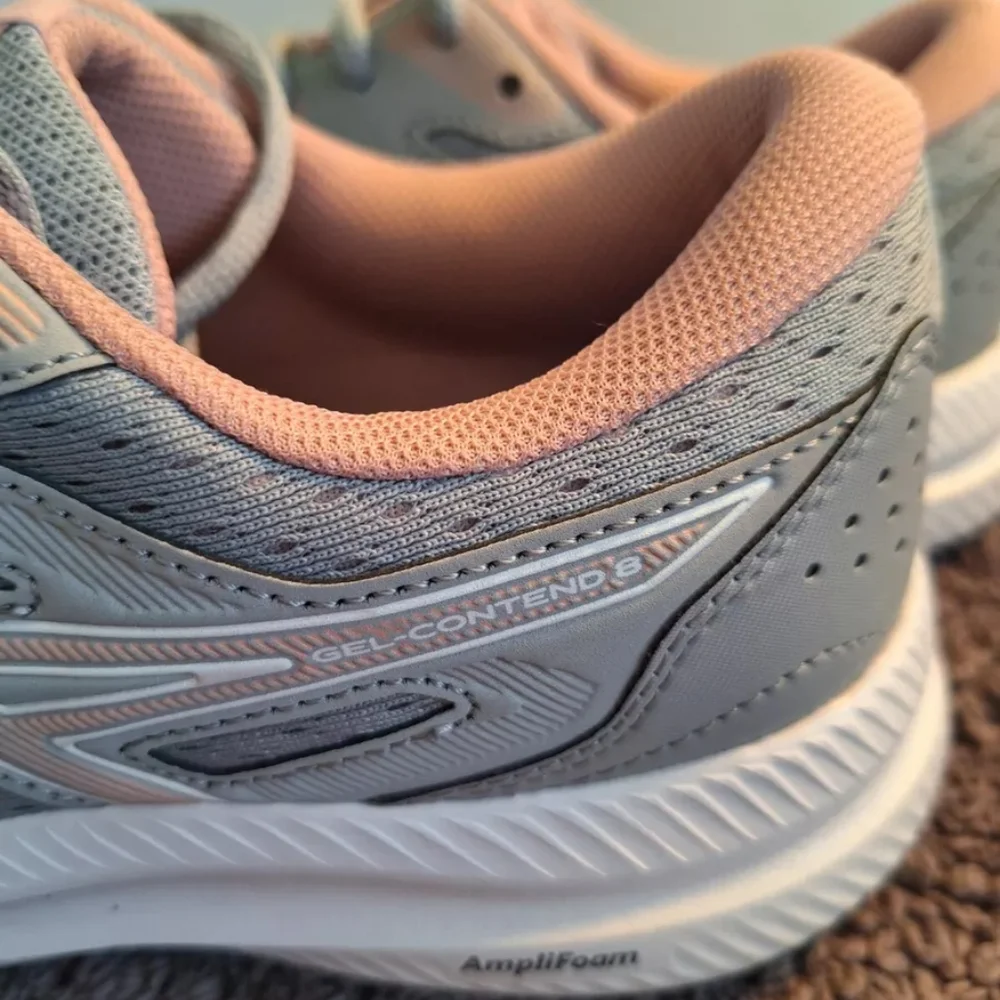 ASICS Women's Gray and Pink Running Shoes NEW CON